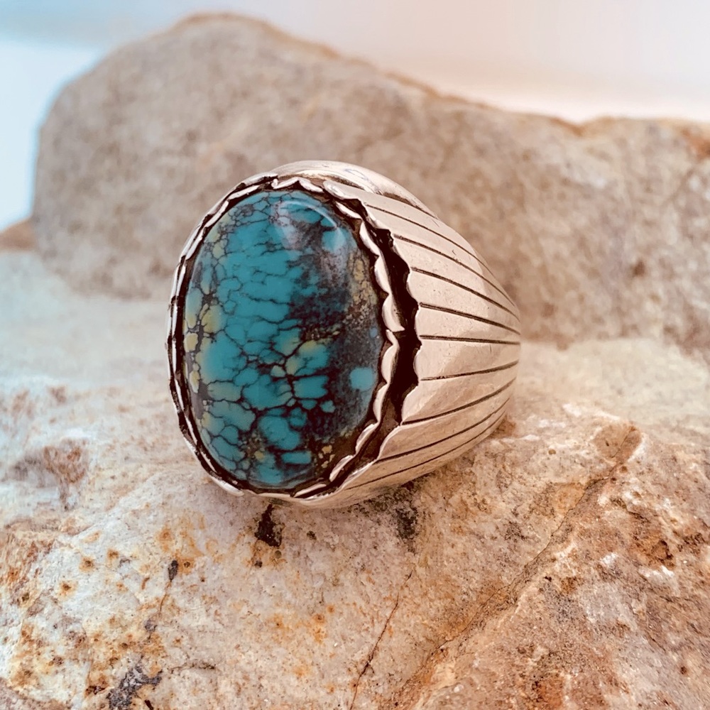 Sterling Silver Turquoise size 10 ring